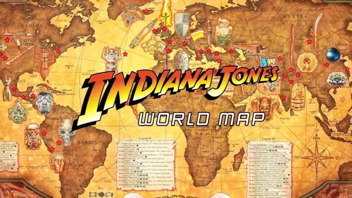 indiana jones map
